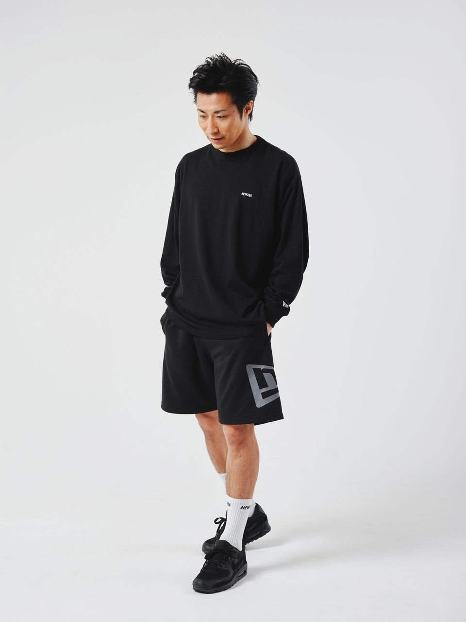 BLK 長袖ウォームアップウェア 4XL ネイビー adidas（アディダス）オールブラックス AEROREADY ウォーミング