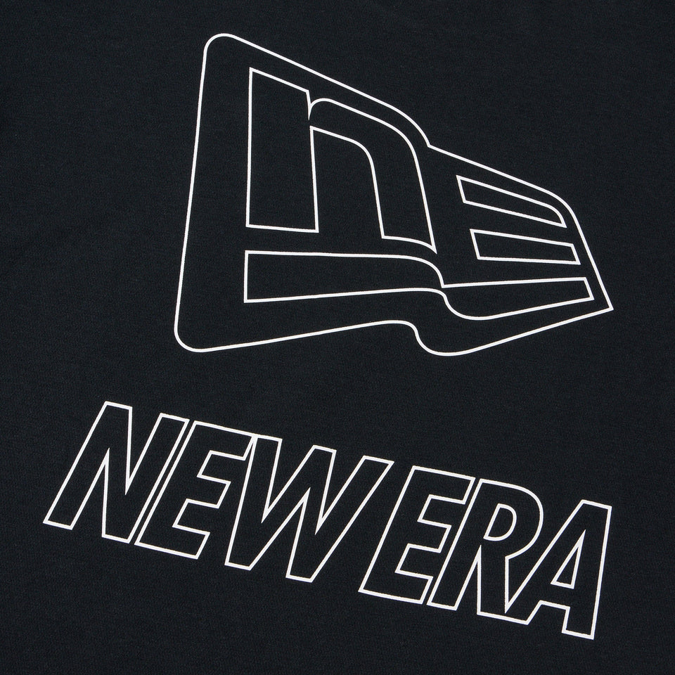 長袖 オーバーサイズド パフォーマンス Tシャツ Flag & Wordmark ブラック | パフォーマンスアパレル - 14674833 - S | NEW ERA ニューエラ公式オンラインストア