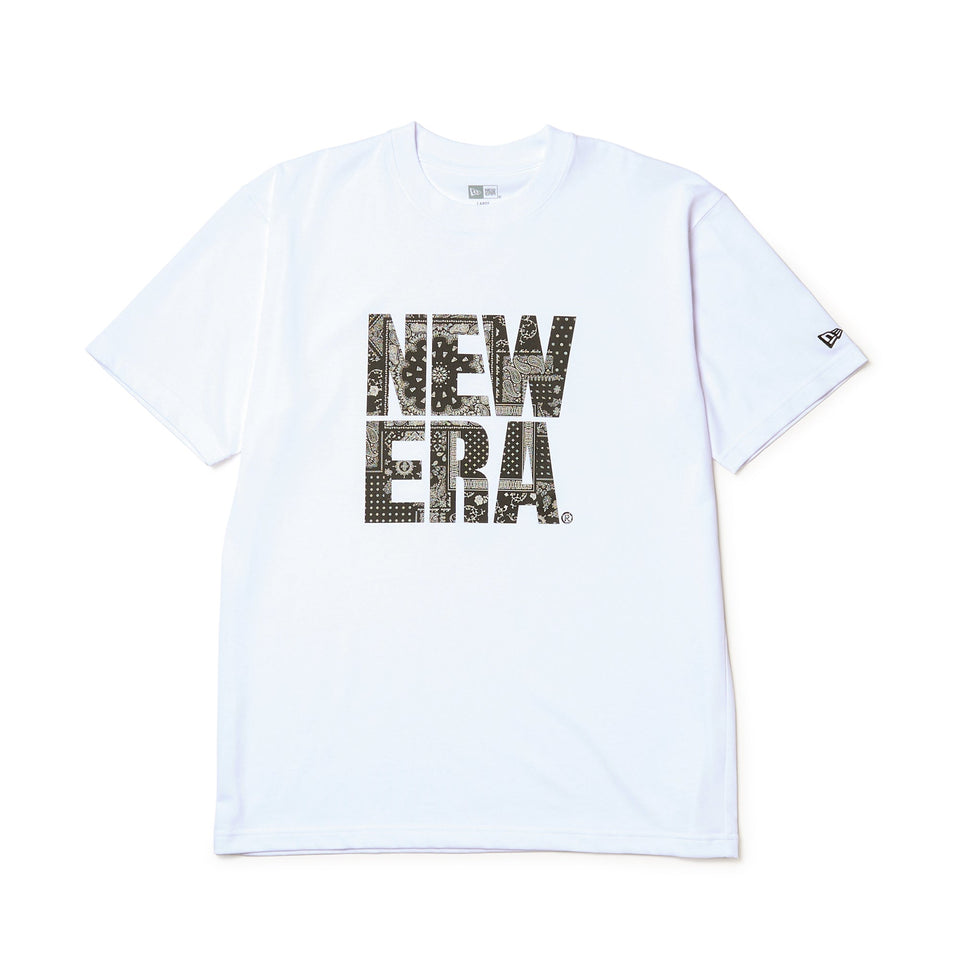 半袖 コットン Tシャツ Floral Paisley スクエアニューエラ