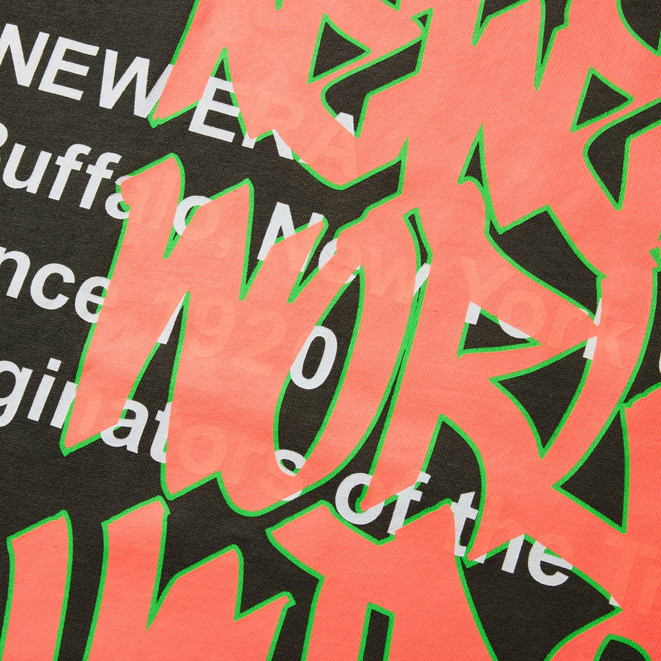 長袖 オーバーサイズド コットン Tシャツ Graffiti モス - 14324707 - S | NEW ERA ニューエラ公式オンラインストア