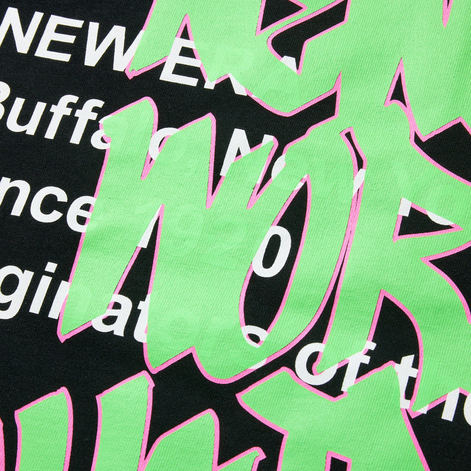 長袖 オーバーサイズド コットン Tシャツ Graffiti ブラック - 14324708 - S | NEW ERA ニューエラ公式オンラインストア