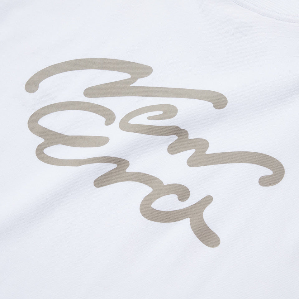 半袖 オーバーサイズド コットン Tシャツ Handwritten Logo ホワイト - 14410073 - S | NEW ERA ニューエラ公式オンラインストア
