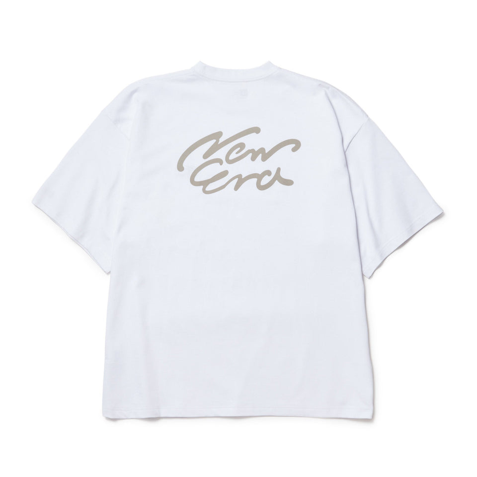 半袖 オーバーサイズド コットン Tシャツ Handwritten Logo ホワイト - 14410073 - S | NEW ERA ニューエラ公式オンラインストア