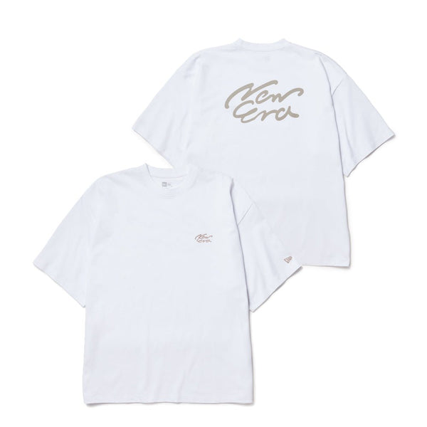 半袖 オーバーサイズド コットン Tシャツ Handwritten Logo