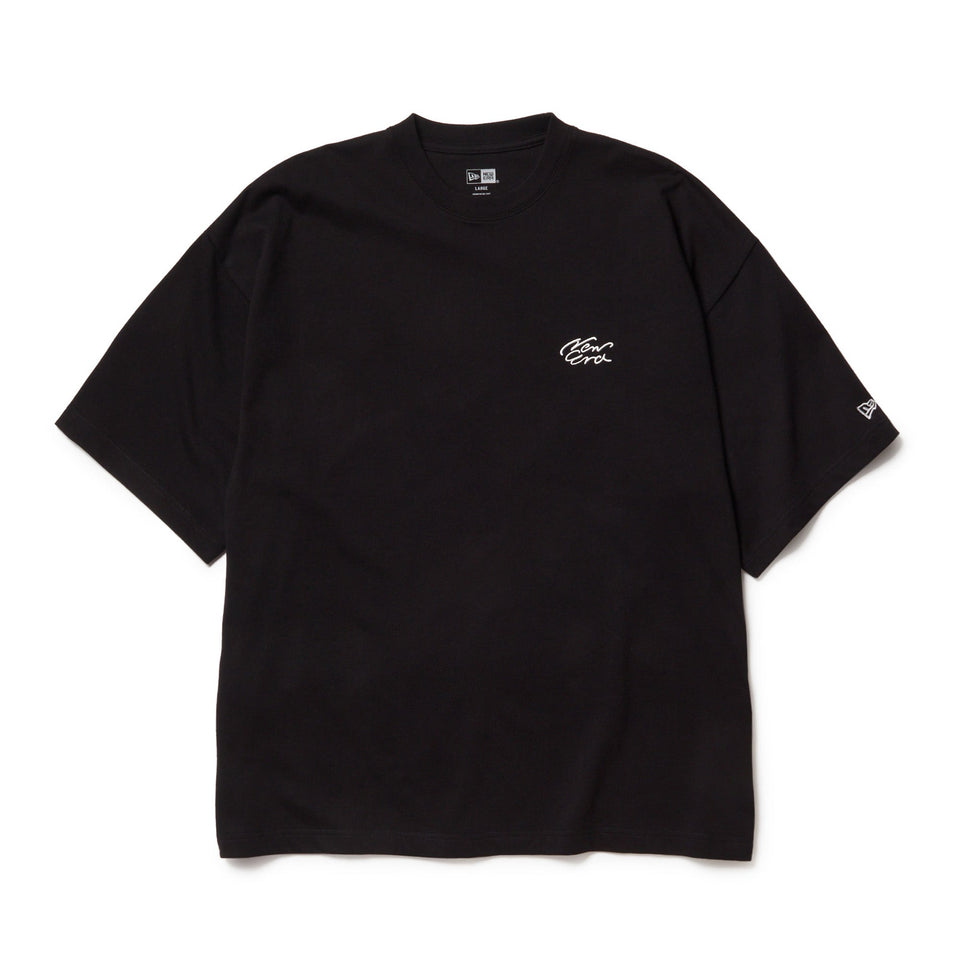 半袖 オーバーサイズド コットン Tシャツ Handwritten Logo ブラック - 14410075 - S | NEW ERA ニューエラ公式オンラインストア
