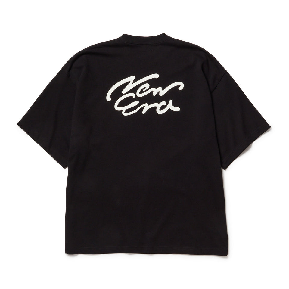 半袖 オーバーサイズド コットン Tシャツ Handwritten Logo ブラック - 14410075 - S | NEW ERA ニューエラ公式オンラインストア