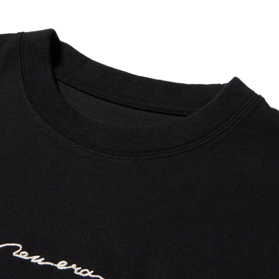 長袖 オーバーサイズド コットン Tシャツ Handwritten Logo ブラック - 14682699 - S | NEW ERA ニューエラ公式オンラインストア