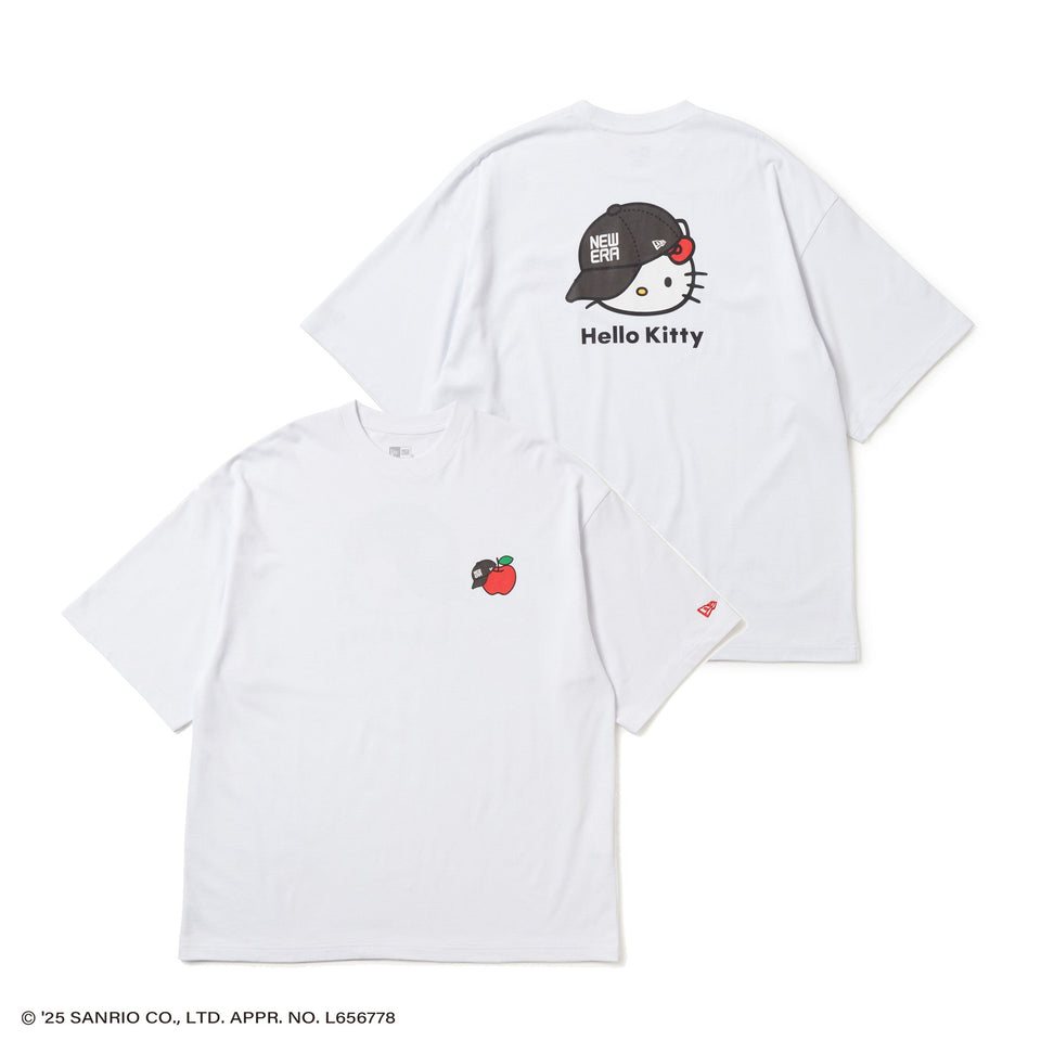 半袖 オーバーサイズド コットン Tシャツ HELLO KITTY キャップ