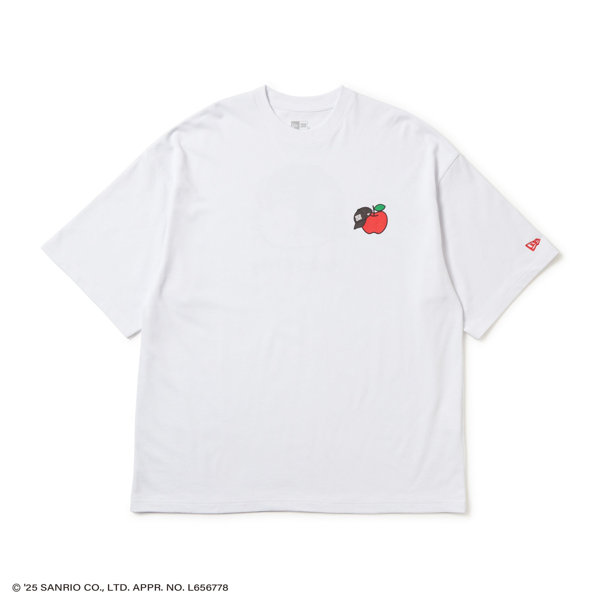 半袖 オーバーサイズド コットン Tシャツ HELLO KITTY キャップ ホワイト 4