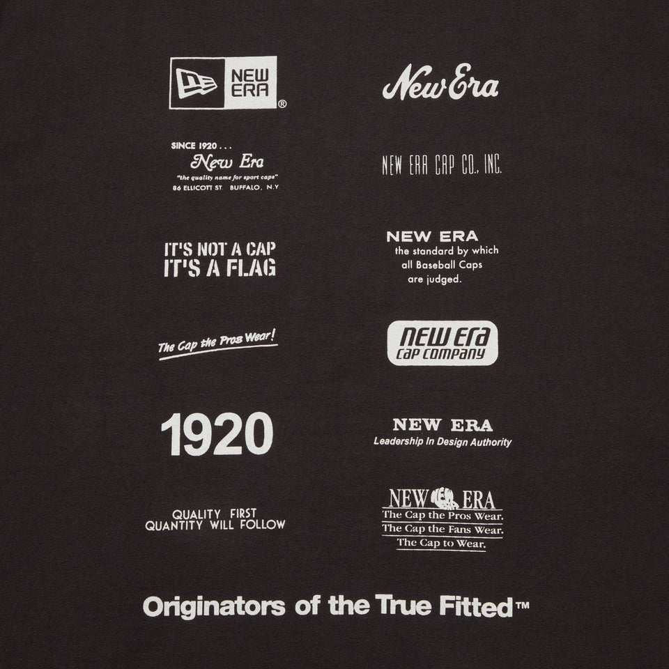 半袖 ウォッシュド コットン Tシャツ Logo Archive スミクロ - 14410031 - S | NEW ERA ニューエラ公式オンラインストア