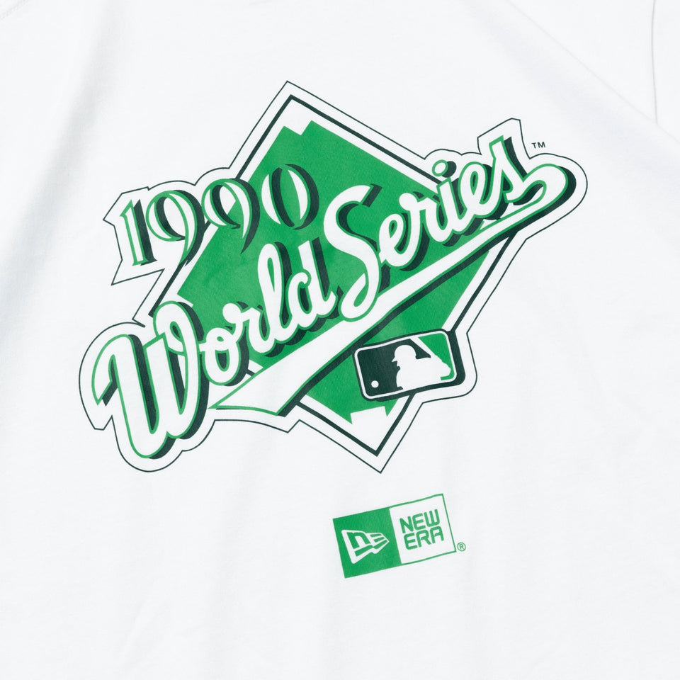 半袖 コットン Tシャツ MLB Apparel World Series オークランド・アスレチックス ホワイト レギュラーフィット ニ