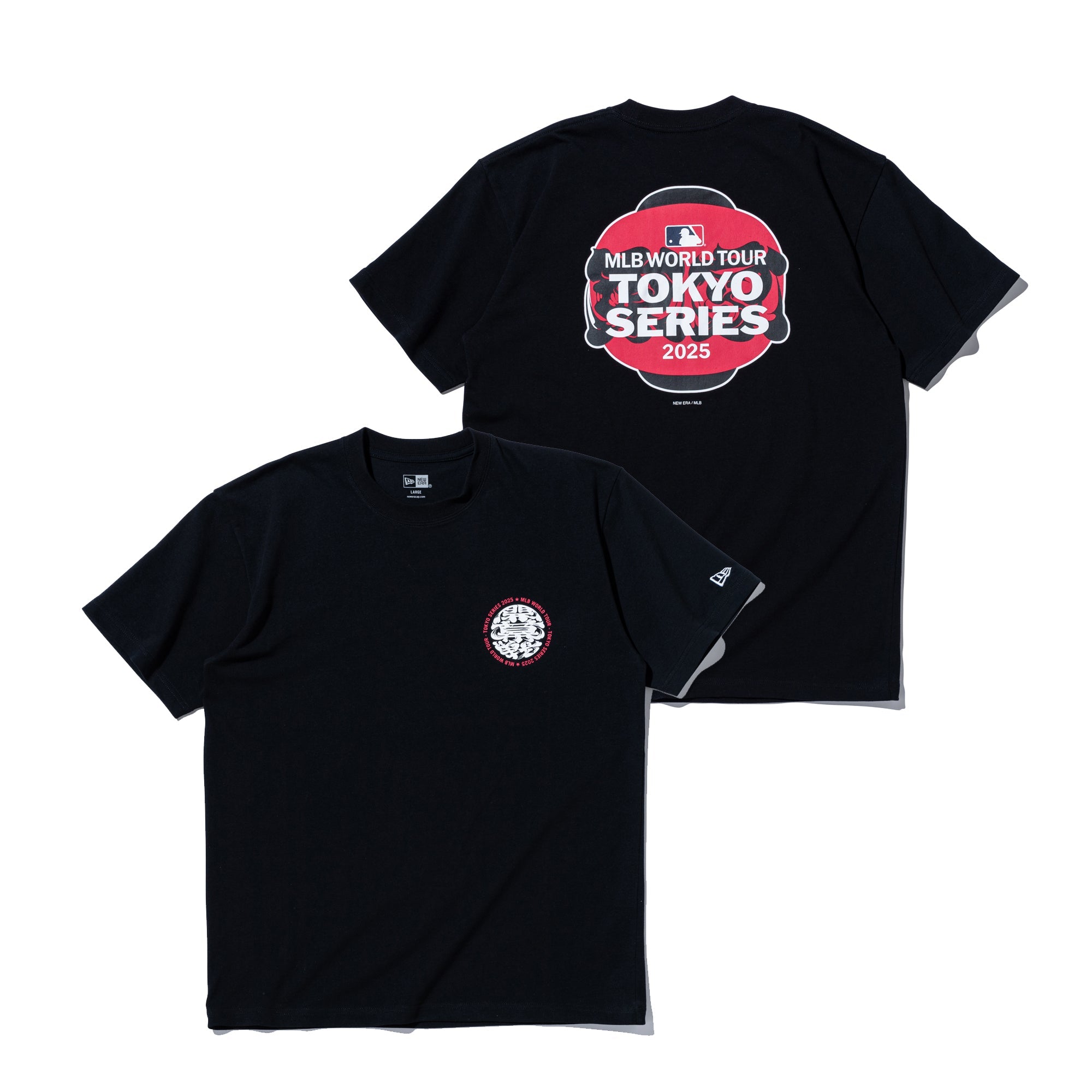MLB WORLD TOUR TOKYO SERIES 2025Tシャツ 半袖 コットン Tシャツ MLB TOKYO SERIES 2025 東京 ブラック
