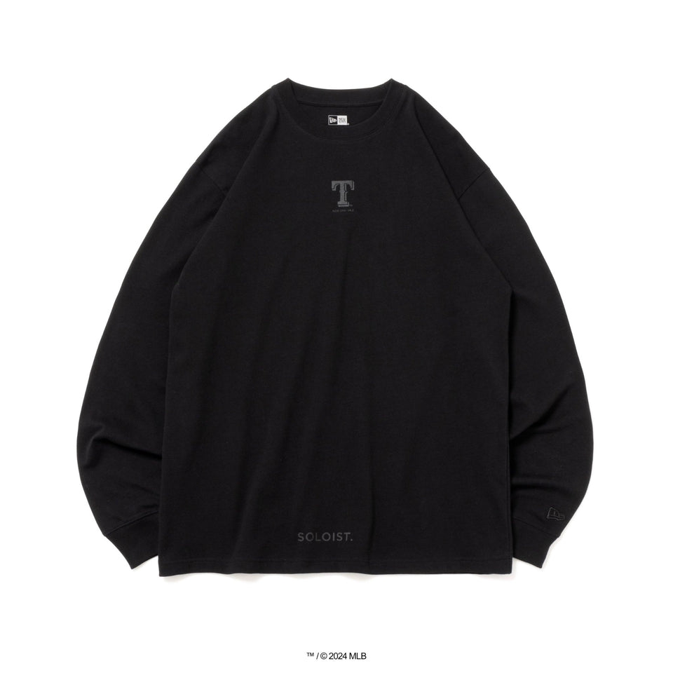 【感謝価格】 テキサス・レンジャーズ TAKAHIROMIYASHITATheSoloist. x MLB Tシャツ コットン 長袖 ブラック ニューエラオンラインストア  | レギュラー リラクゼーショングッズ