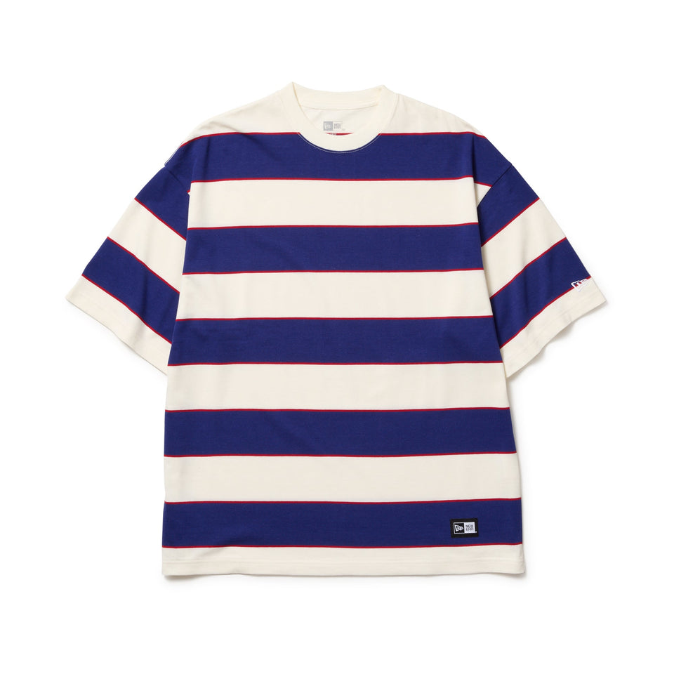 半袖 オーバーサイズド コットン Tシャツ Multi Border ダークロイヤル - 14410061 - S | NEW ERA ニューエラ公式オンラインストア