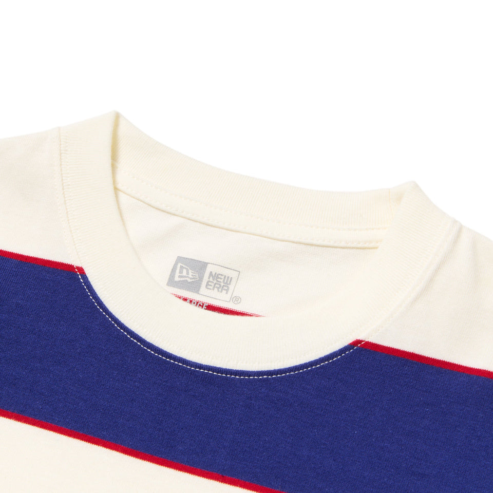 半袖 オーバーサイズド コットン Tシャツ Multi Border ダークロイヤル - 14410061 - S | NEW ERA ニューエラ公式オンラインストア