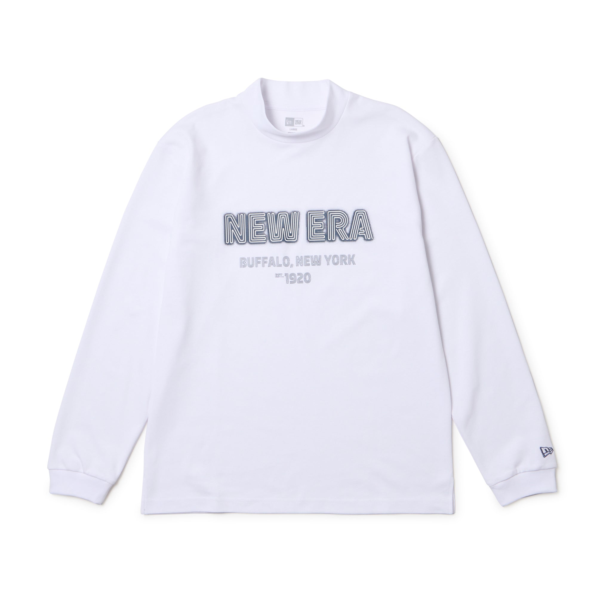 VTWELVE ホワイト 長袖Tシャツ ニューエラ 長袖Tシャツ フラッグロゴ（Tシャツ/カットソー
