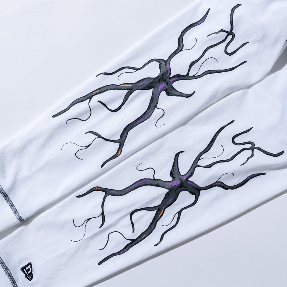 長袖 オーバーサイズド コットン Tシャツ NETFLIX STRANGER THINGS ストレンジャー・シングス Cap graphic ホワイト - 14873636-S | NEW ERA ニューエラ公式オンラインストア