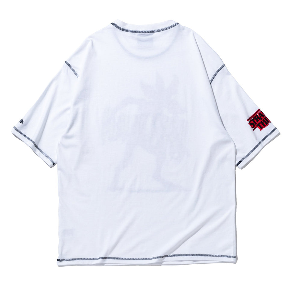 半袖 オーバーサイズド コットン Tシャツ NETFLIX STRANGER THINGS ストレンジャー・シングス Demogorgon ホワイト - 14873637-S | NEW ERA ニューエラ公式オンラインストア