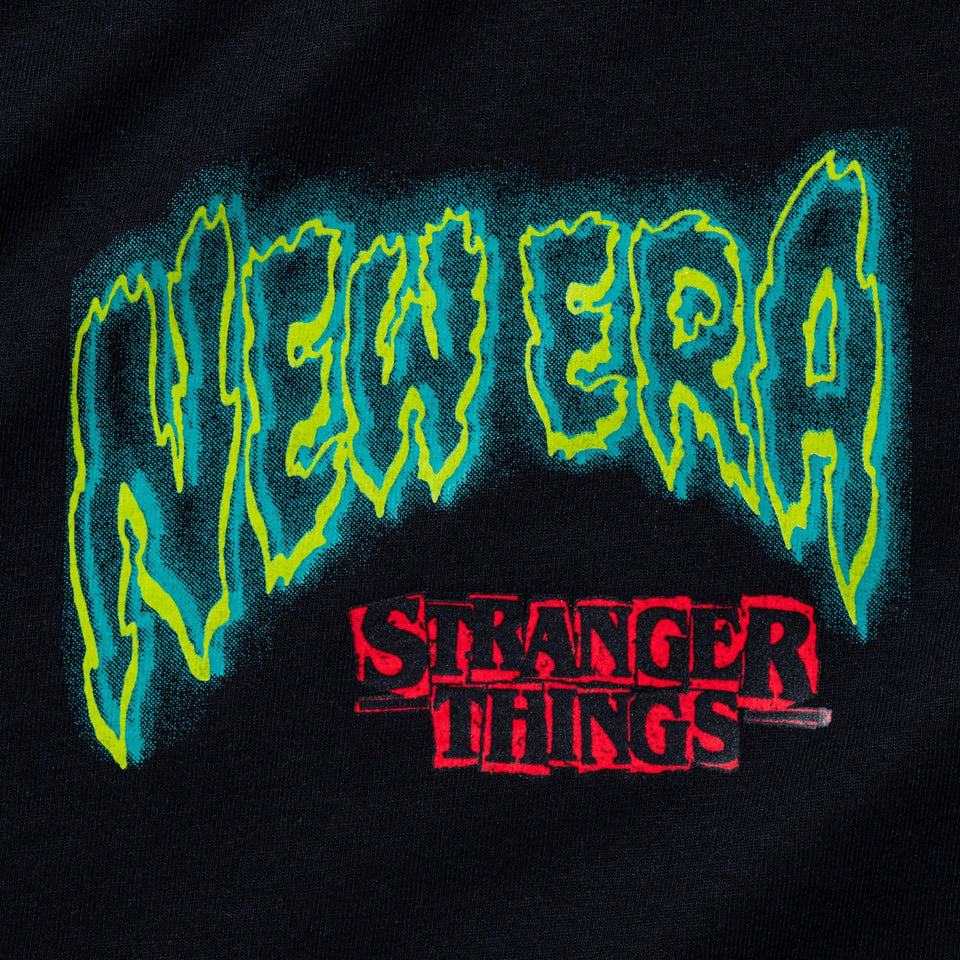 半袖 オーバーサイズド コットン Tシャツ NETFLIX STRANGER THINGS ストレンジャー・シングス Eleven ブラック - 14873635-S | NEW ERA ニューエラ公式オンラインストア