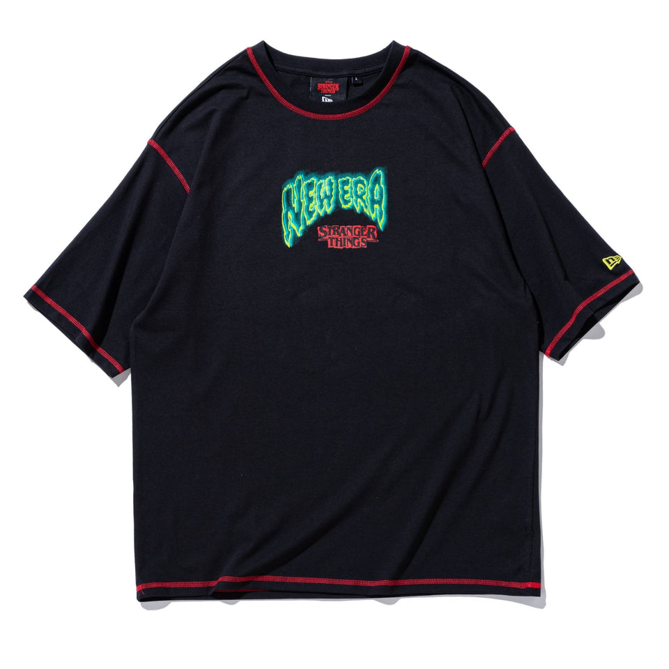 半袖 オーバーサイズド コットン Tシャツ NETFLIX STRANGER THINGS ストレンジャー・シングス Eleven ブラック - 14873635-S | NEW ERA ニューエラ公式オンラインストア