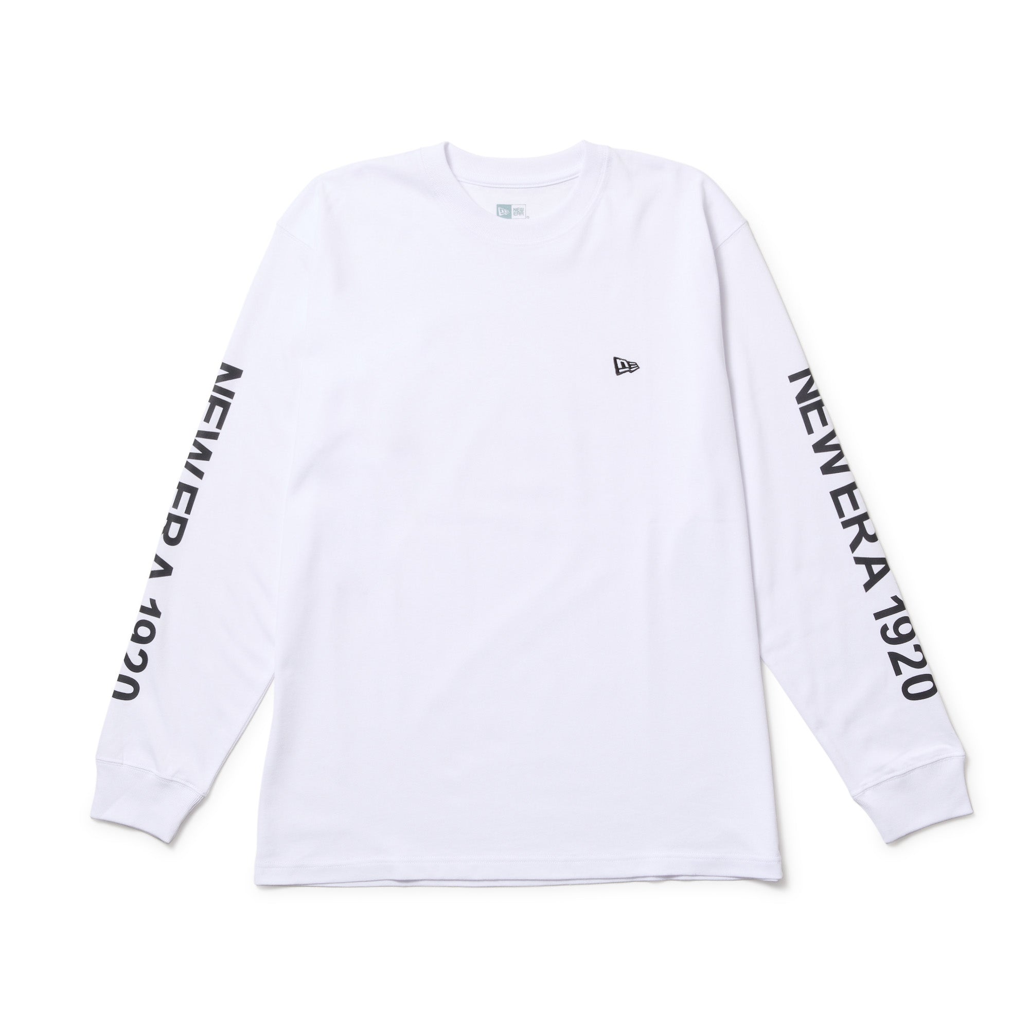 長袖 コットン Tシャツ New Era 1920 ホワイト レギュラー