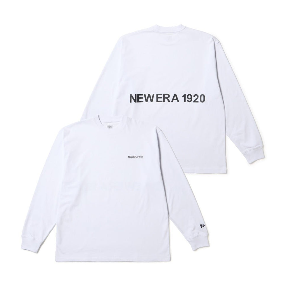 長袖 オーバーサイズド コットン Tシャツ NEW ERA 1920 ホワイト