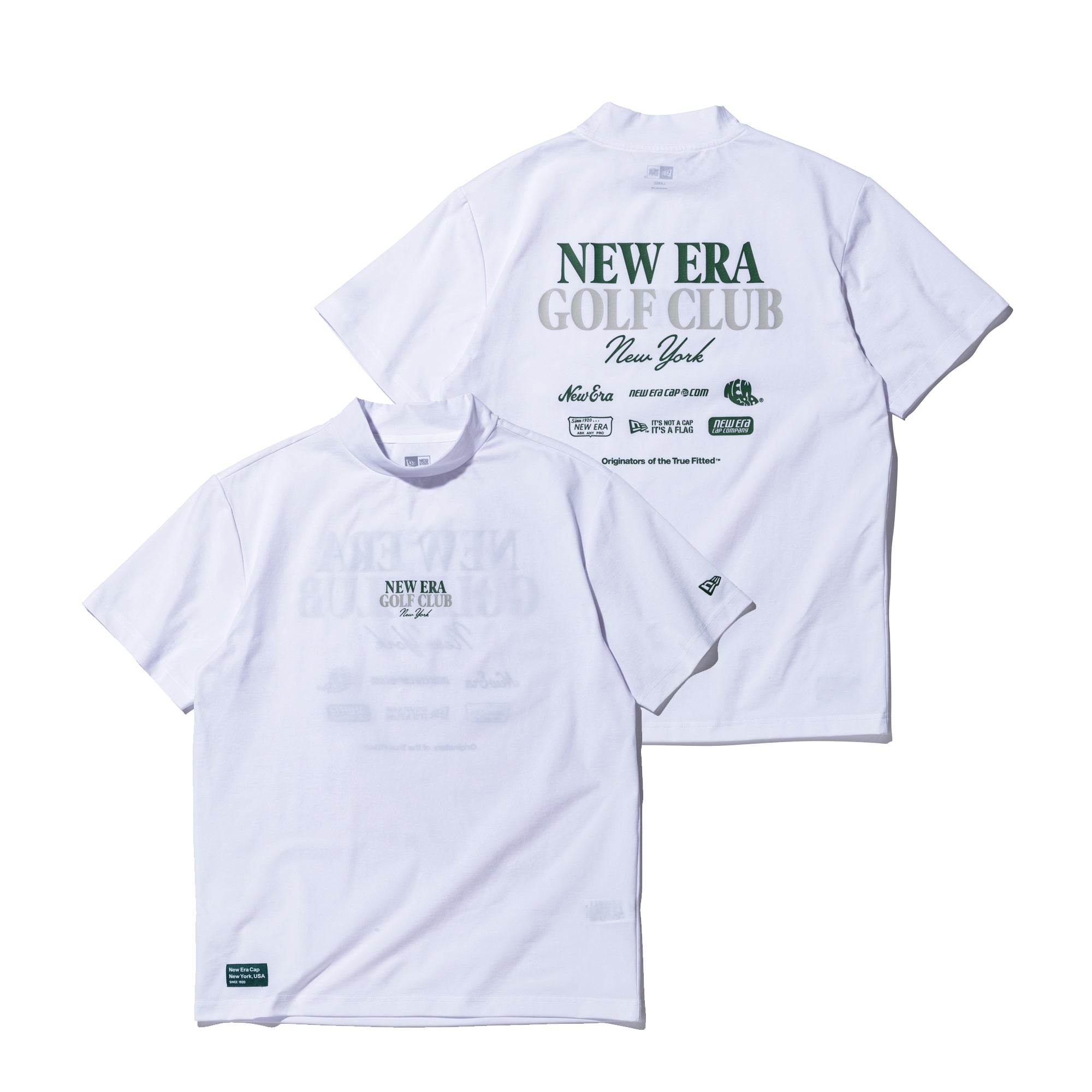 【新品】Golfickers Tシャツ（白・Ｍ） 半袖 ユーティリティー ミッドネック Tシャツ NEW ERA GOLF CLUB