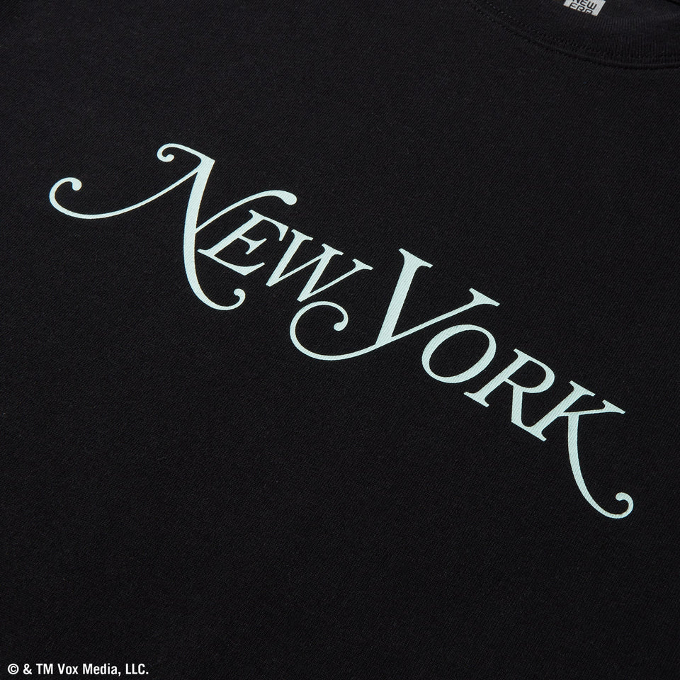 長袖 オーバーサイズド コットン Tシャツ New York Magazine ブラック × シーグラス - 14350605 - S | NEW ERA ニューエラ公式オンラインストア
