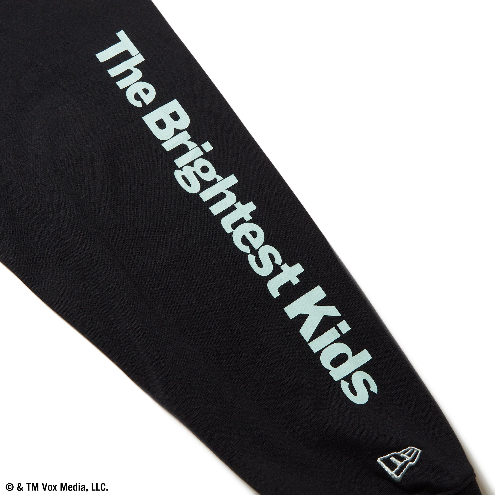長袖 オーバーサイズド コットン Tシャツ New York Magazine ブラック × シーグラス 4