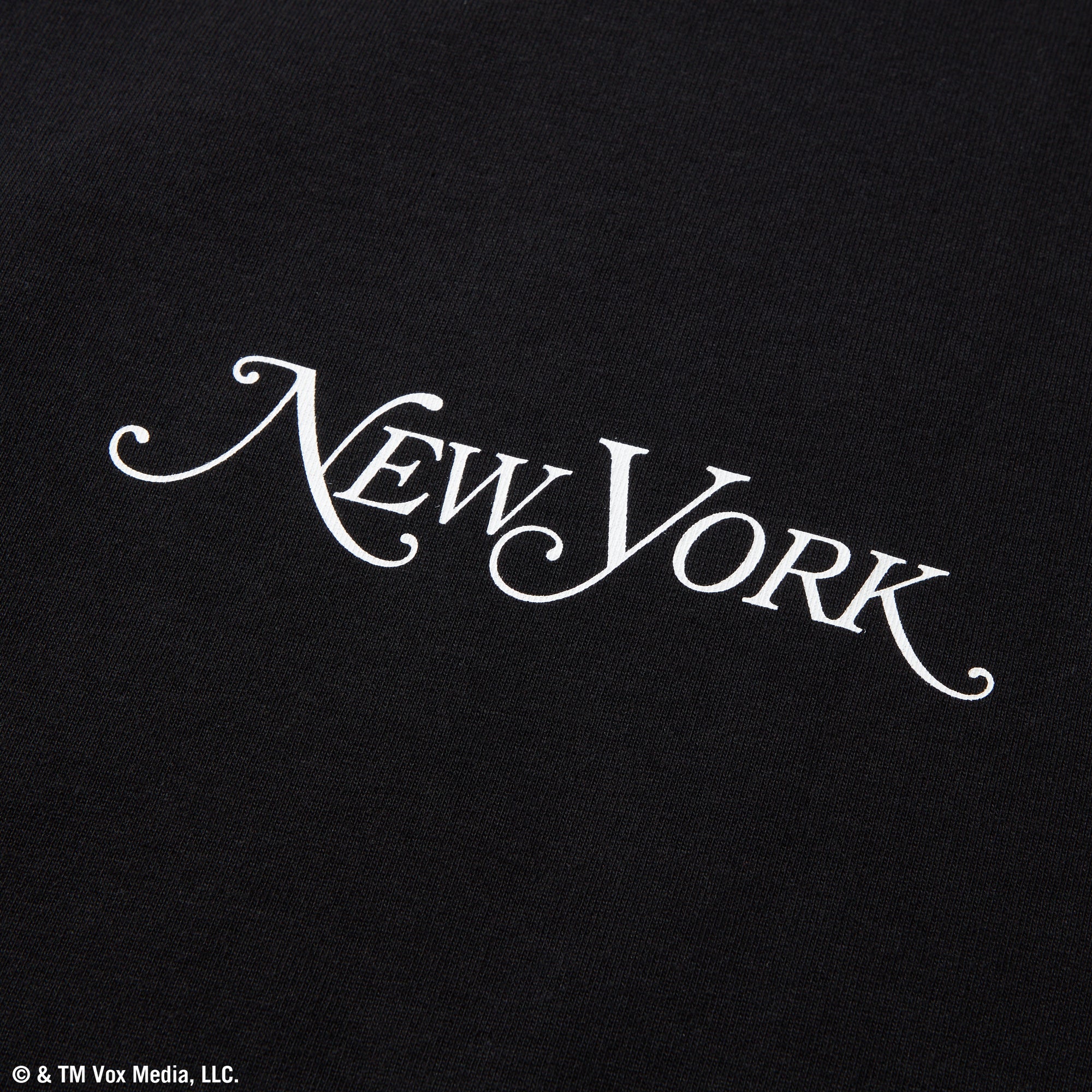 長袖 オーバーサイズド コットン Tシャツ New York Magazine ブラック × ホワイト 5