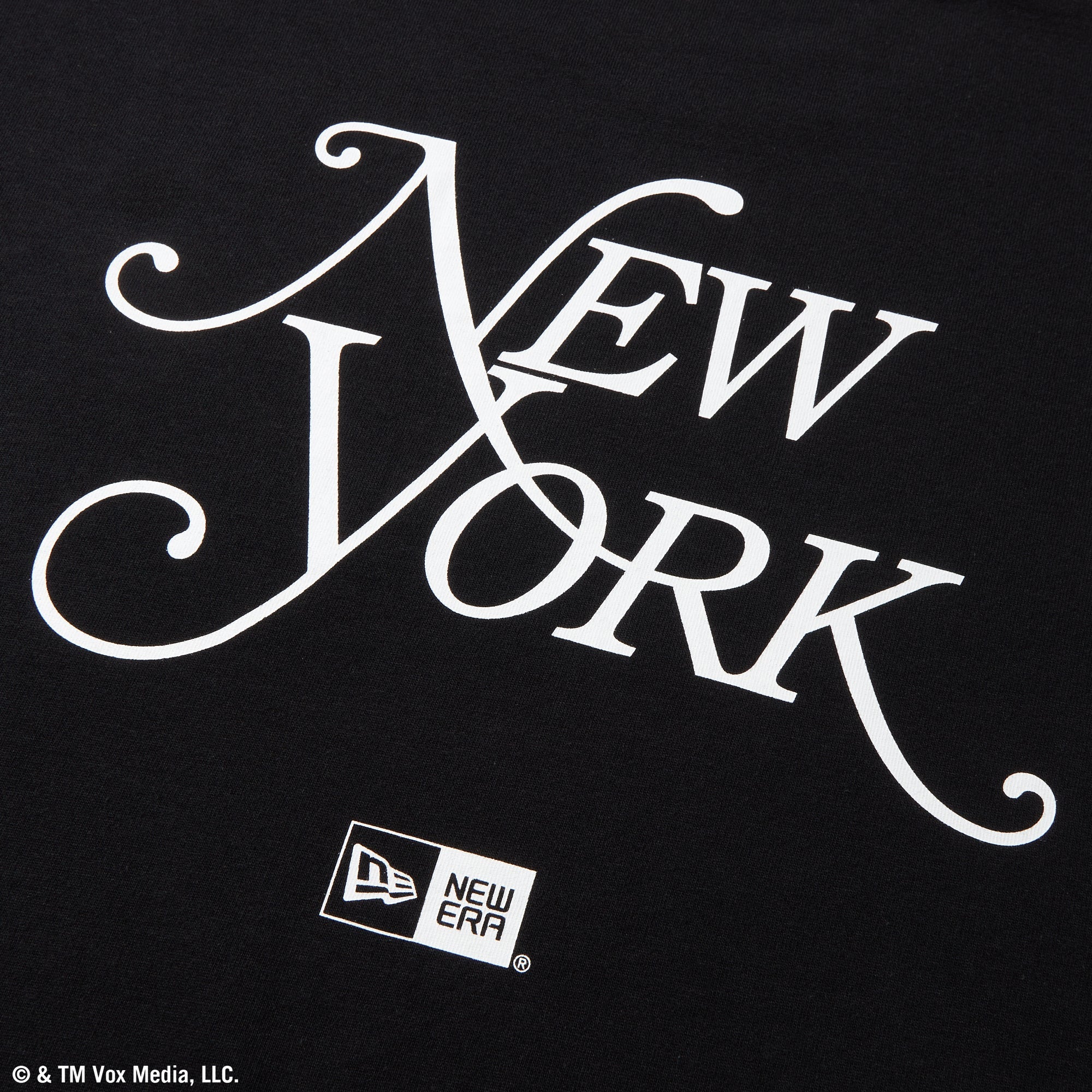 長袖 オーバーサイズド コットン Tシャツ New York Magazine ブラック × ホワイト 6