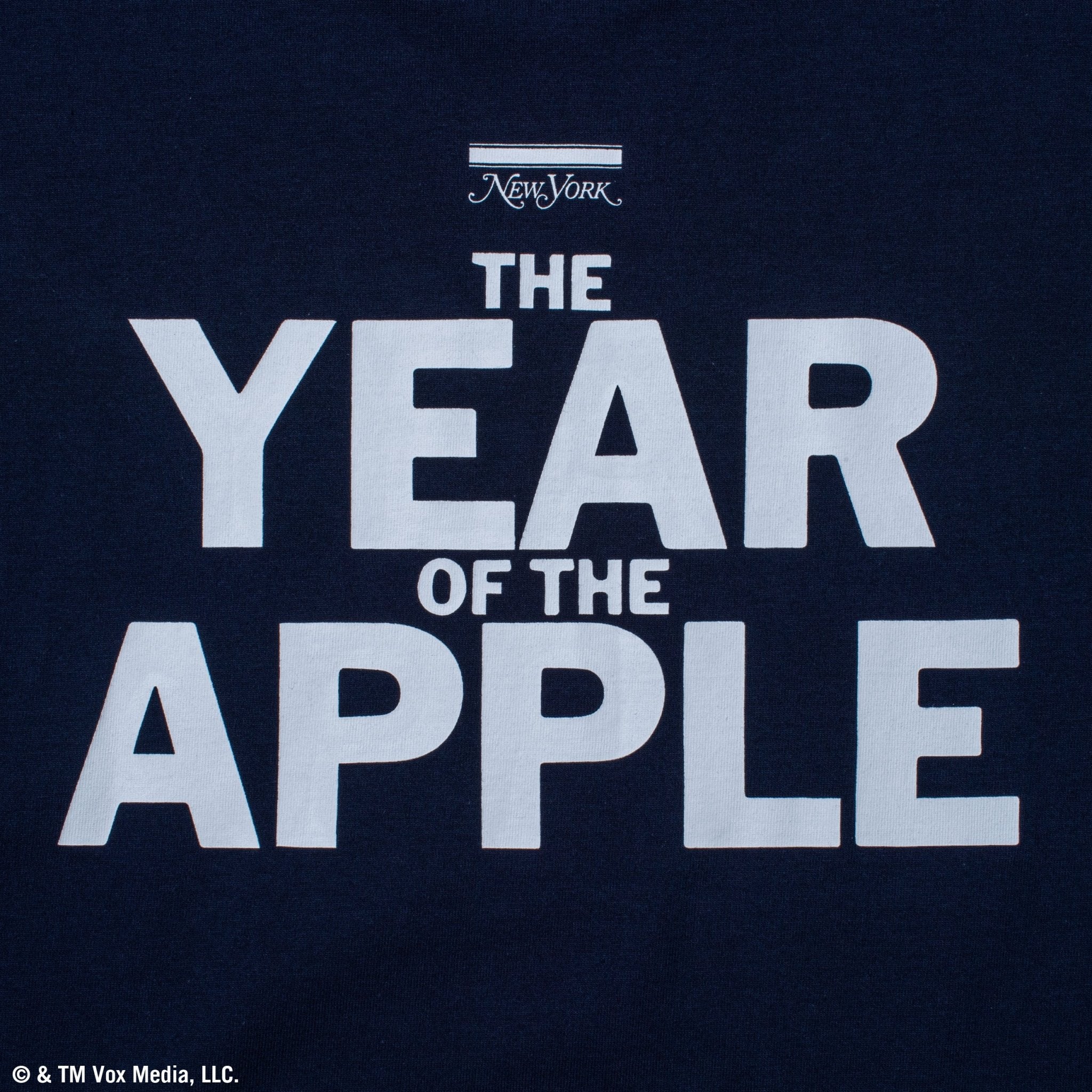 長袖 オーバーサイズド コットン Tシャツ New York Magazine APPLE ネイビー 4