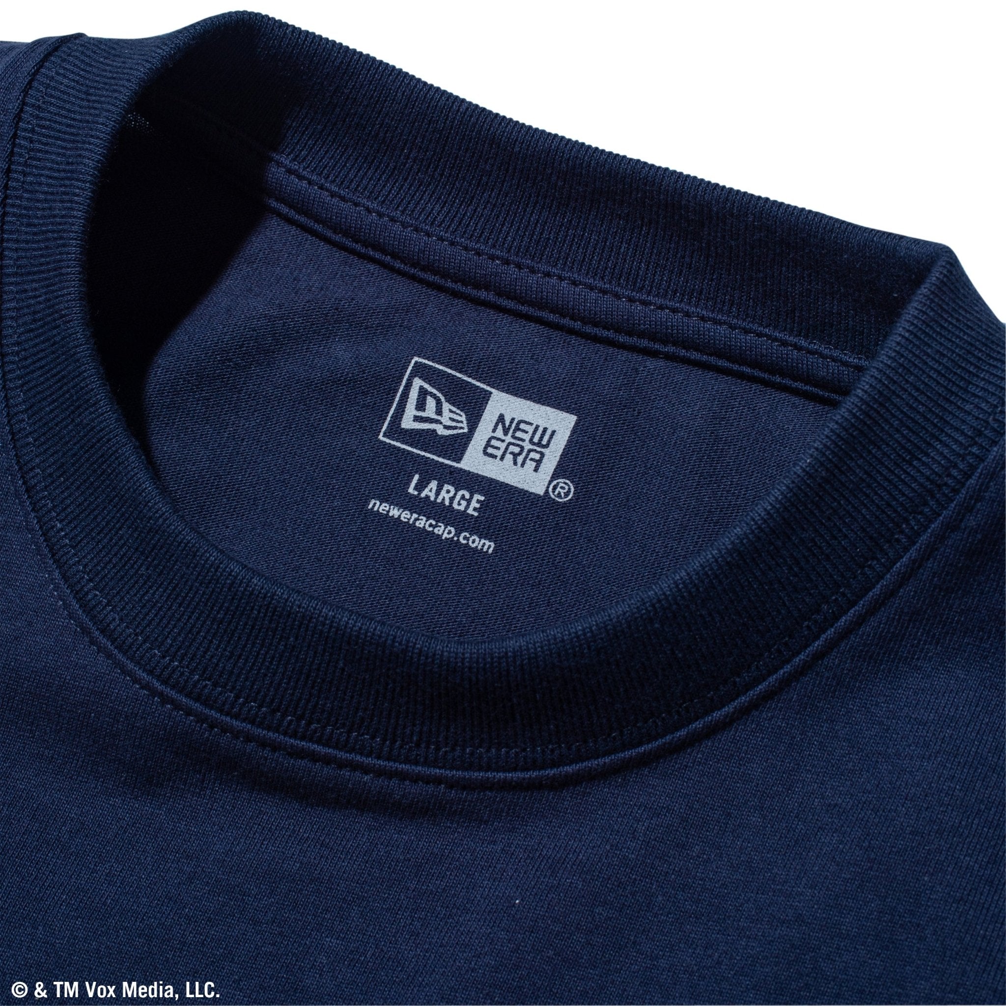 長袖 オーバーサイズド コットン Tシャツ New York Magazine APPLE ネイビー 6