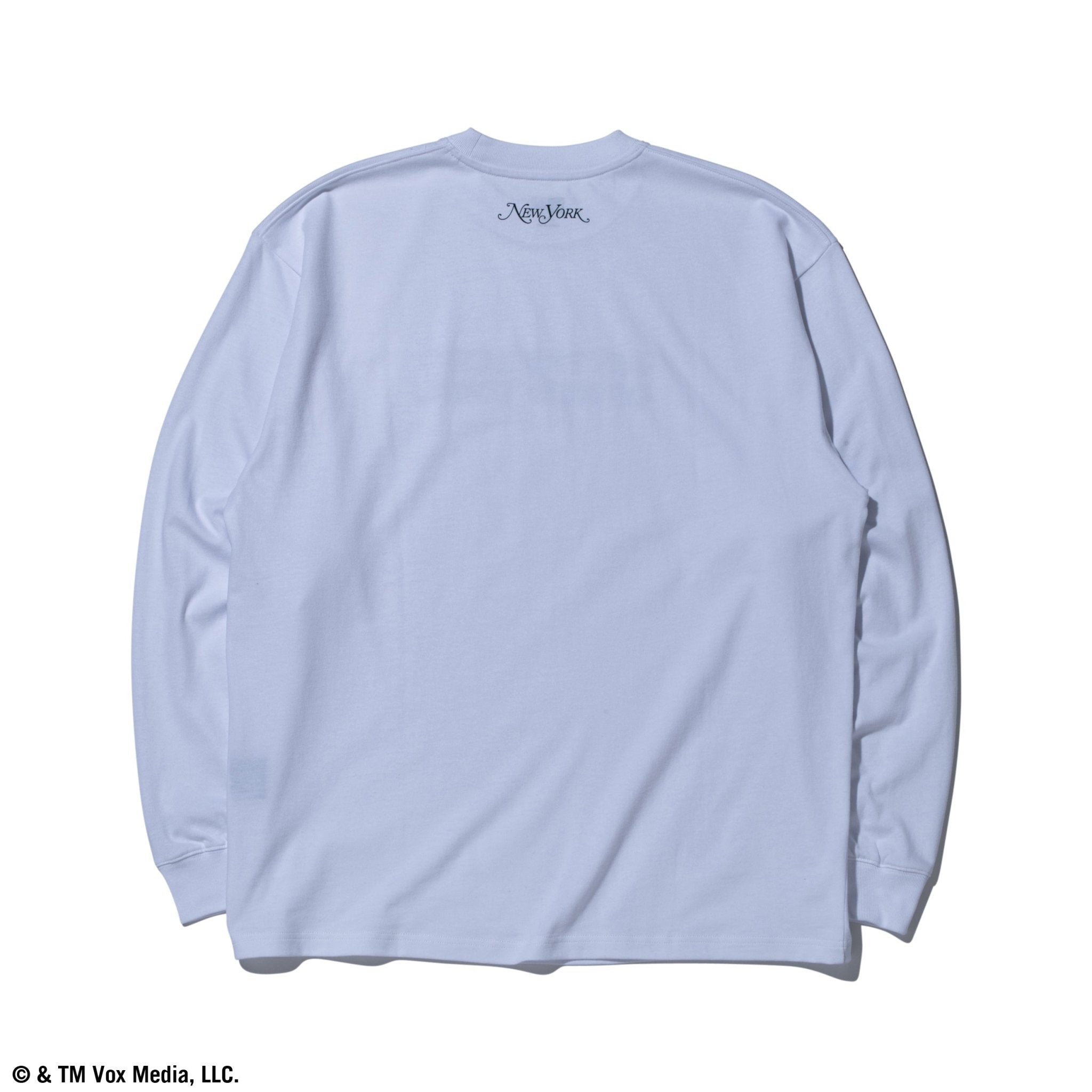 長袖 オーバーサイズド コットン Tシャツ New York Magazine BEST ホワイト 3