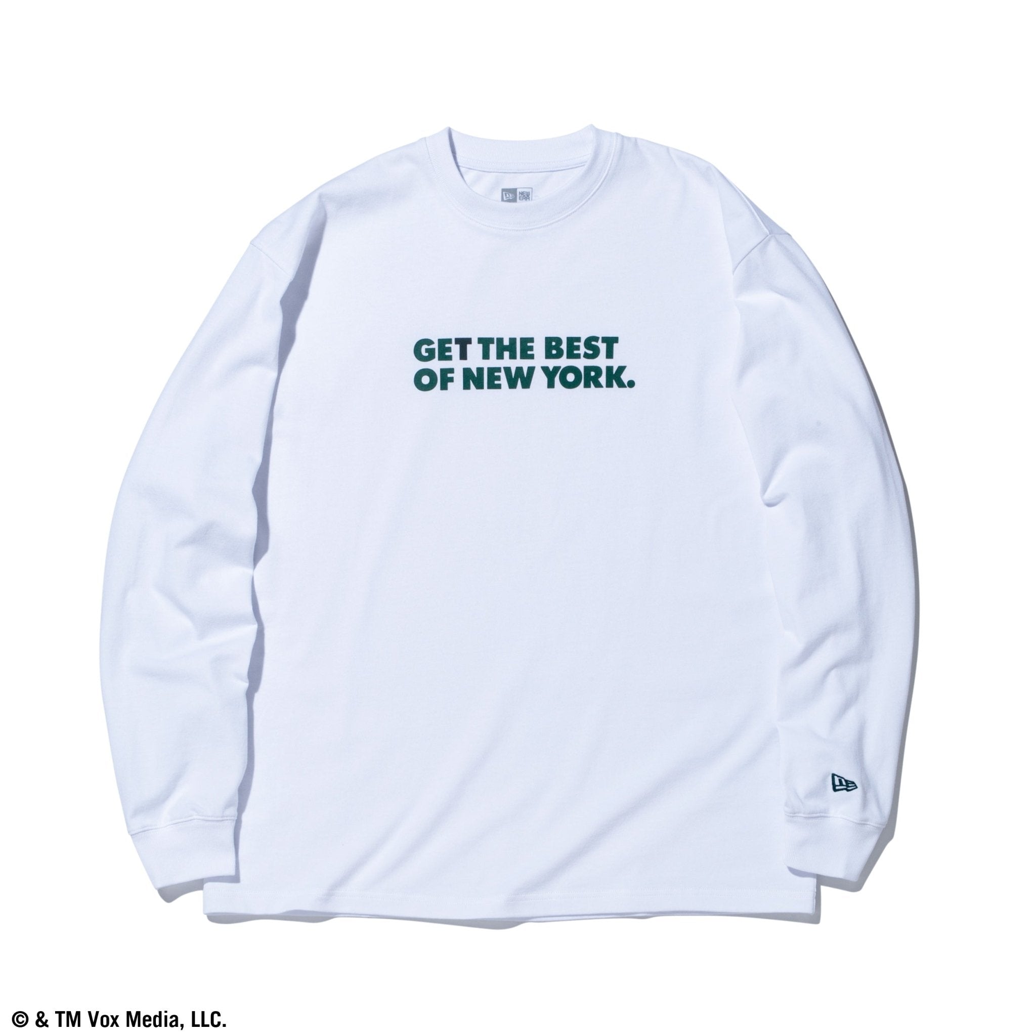 長袖 オーバーサイズド コットン Tシャツ New York Magazine BEST ホワイト 2