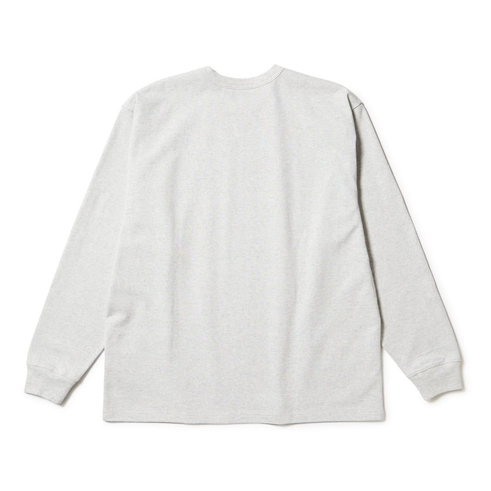 長袖 オーバーサイズド ヘビーウェイト コットン Tシャツ Old English ライトグレー - 14682685 - S | NEW ERA ニューエラ公式オンラインストア