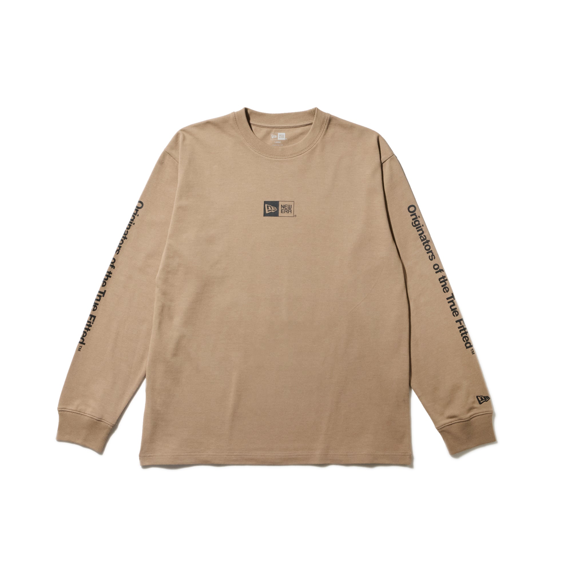長袖 コットン Tシャツ Originators of the True Fitted ミルク