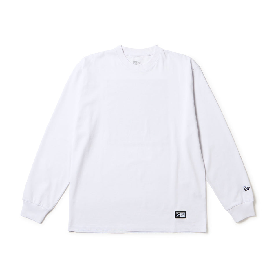 長袖 コットン Tシャツ Paisley ホワイト レギュラーフィット