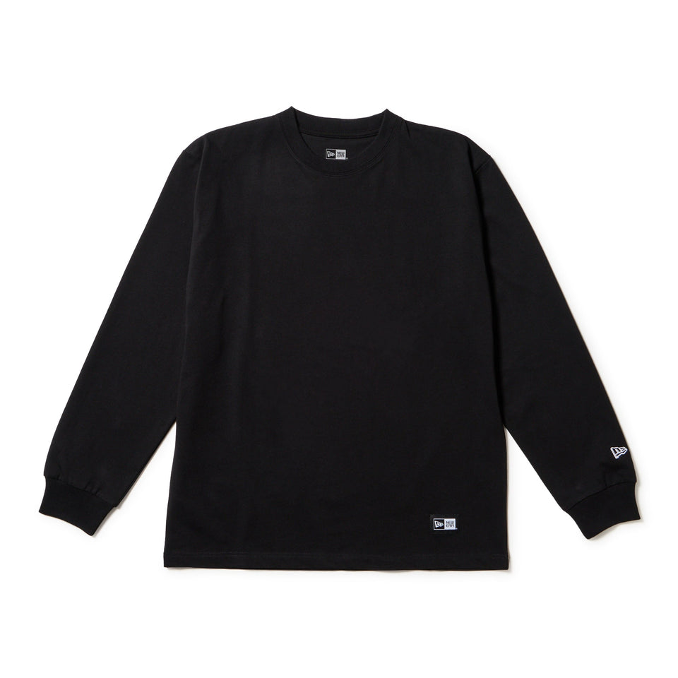 長袖 コットン Tシャツ Paisley ブラック レギュラーフィット