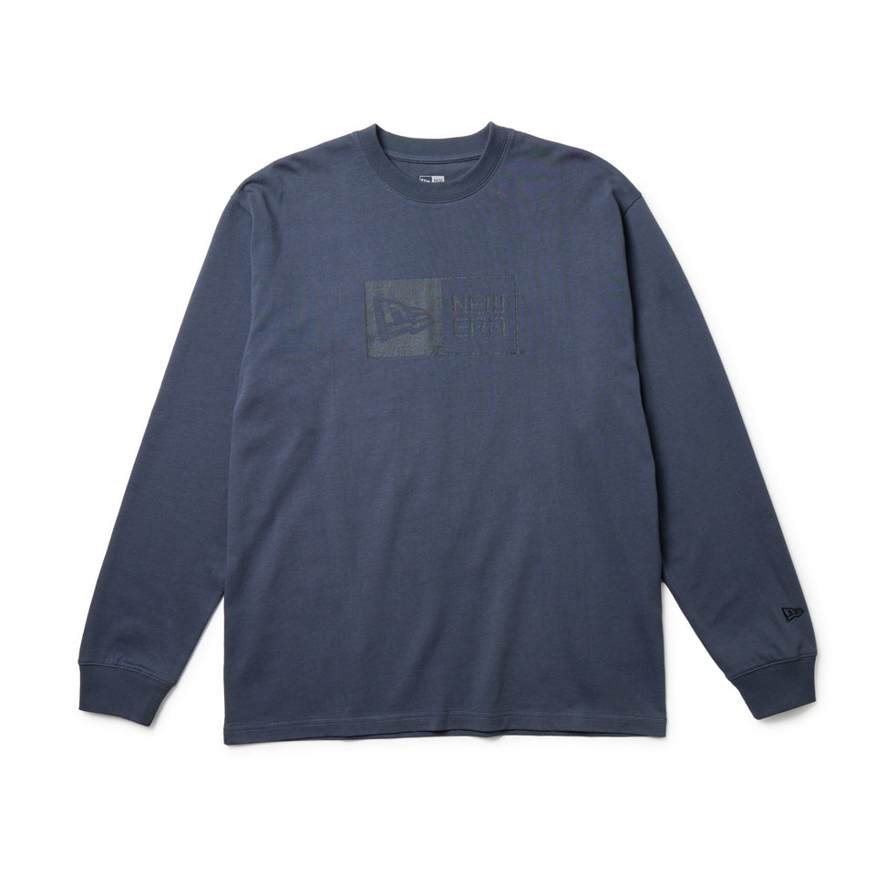 長袖 コットン Tシャツ Pattern Box Logo スレートグレー レギュラーフィット - 14682714 - S | NEW ERA ニューエラ公式オンラインストア