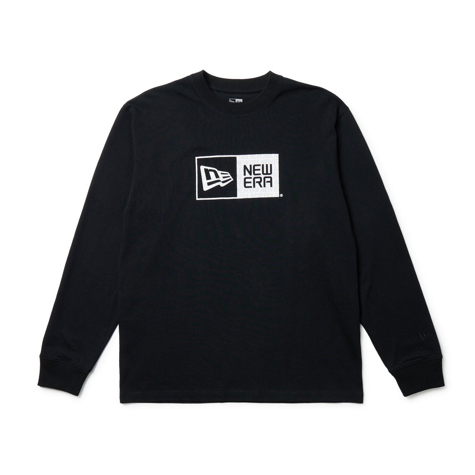 長袖 コットン Tシャツ Pattern Box Logo ブラック レギュラーフィット - 14682715 - S | NEW ERA ニューエラ公式オンラインストア