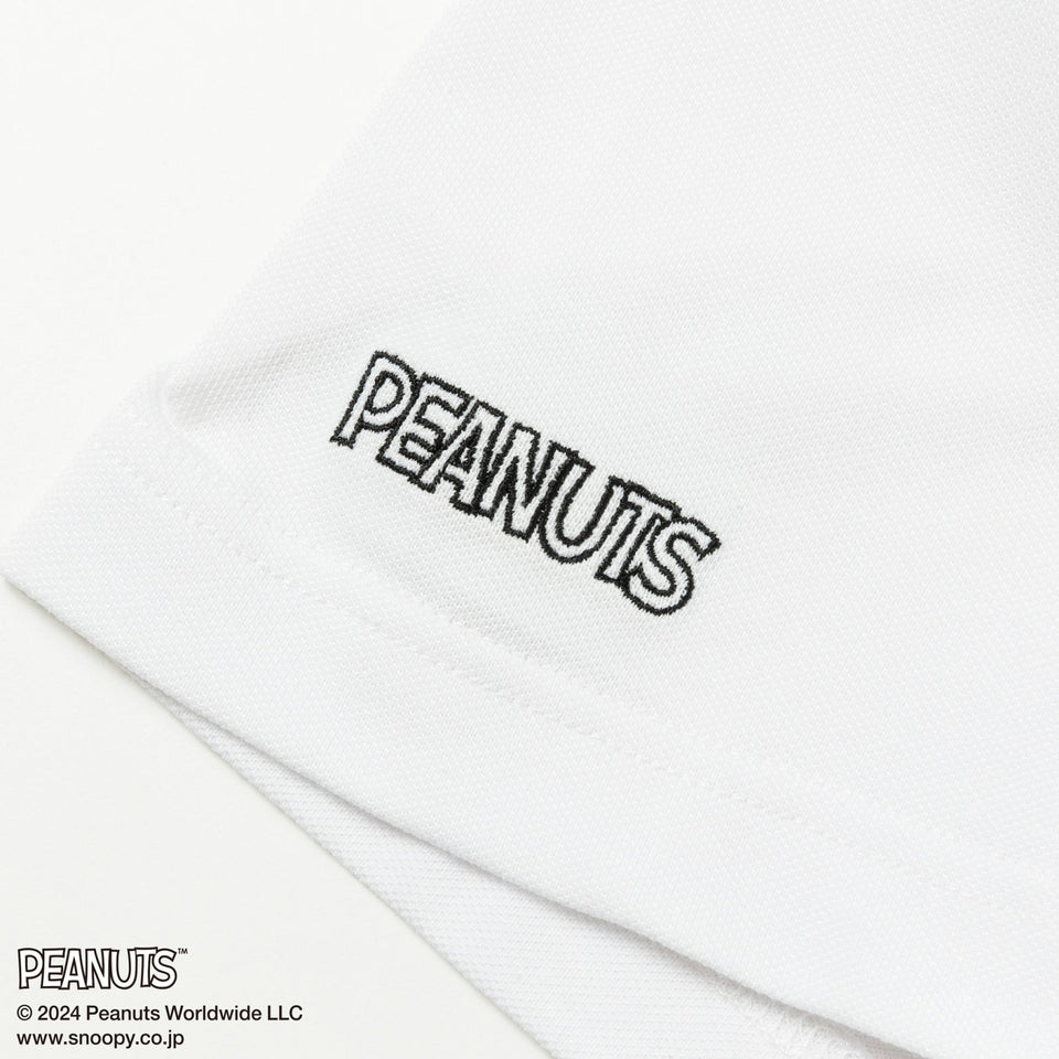 【ゴルフ】半袖 鹿の子 ミッドネック Tシャツ PEANUTS ピーナッツ ホワイト - 14124682-S | NEW ERA ニューエラ公式オンラインストア