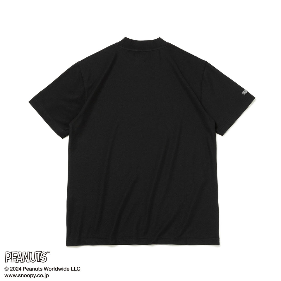 【ゴルフ】半袖 鹿の子 ミッドネック Tシャツ PEANUTS ピーナッツ ブラック - 14124683-S | NEW ERA ニューエラ公式オンラインストア