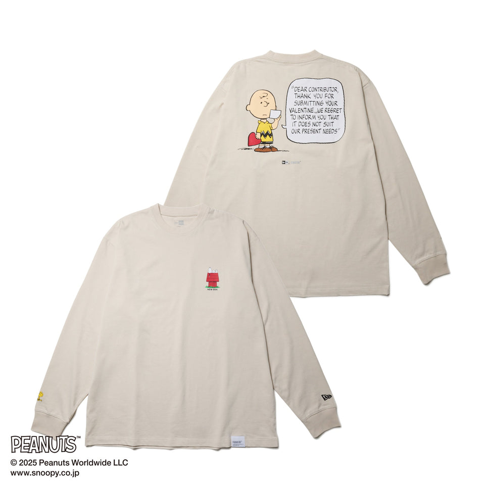 長袖 オーバーサイズド コットン Tシャツ PEANUTS ピーナッツ
