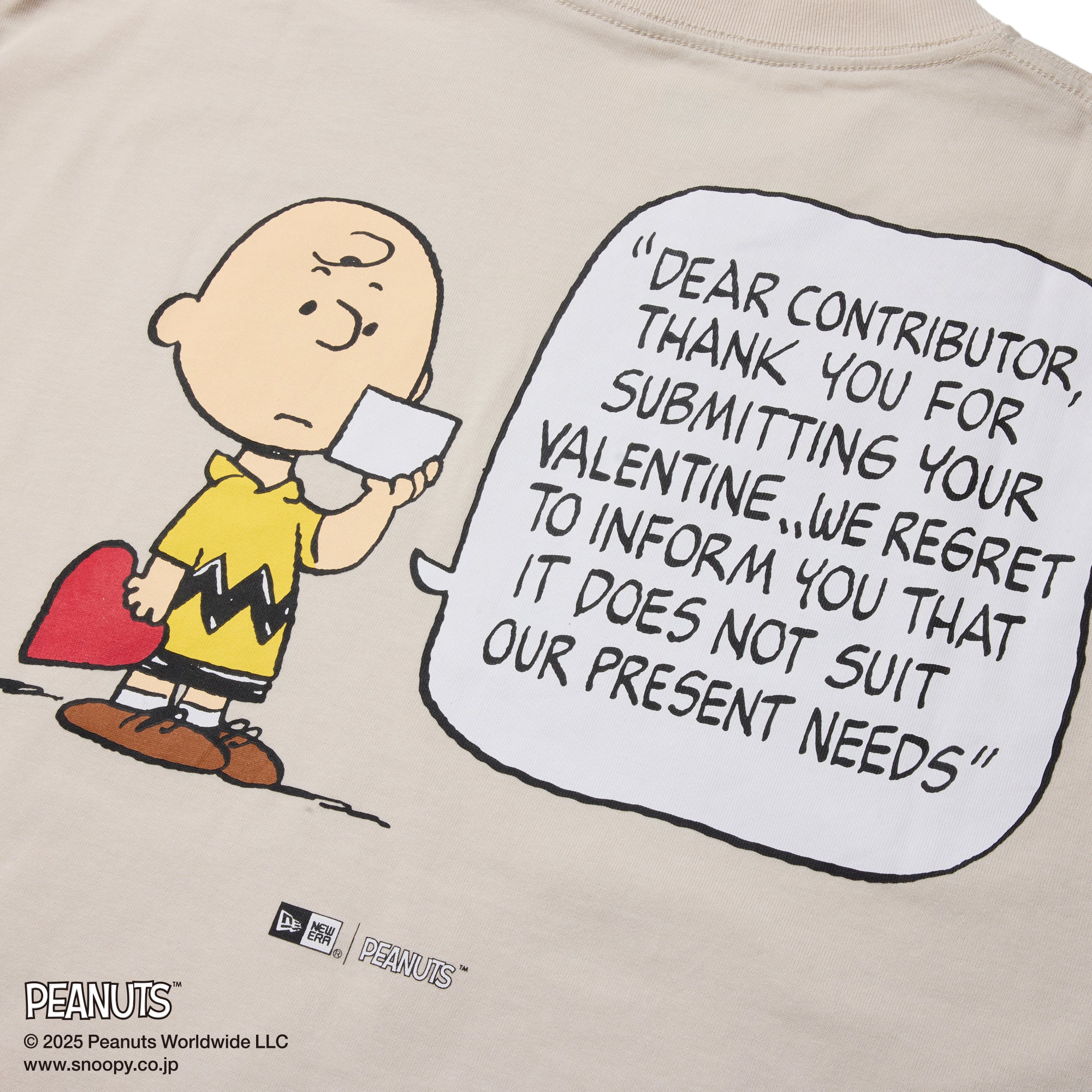 長袖 オーバーサイズド コットン Tシャツ PEANUTS ピーナッツ ストーン 2