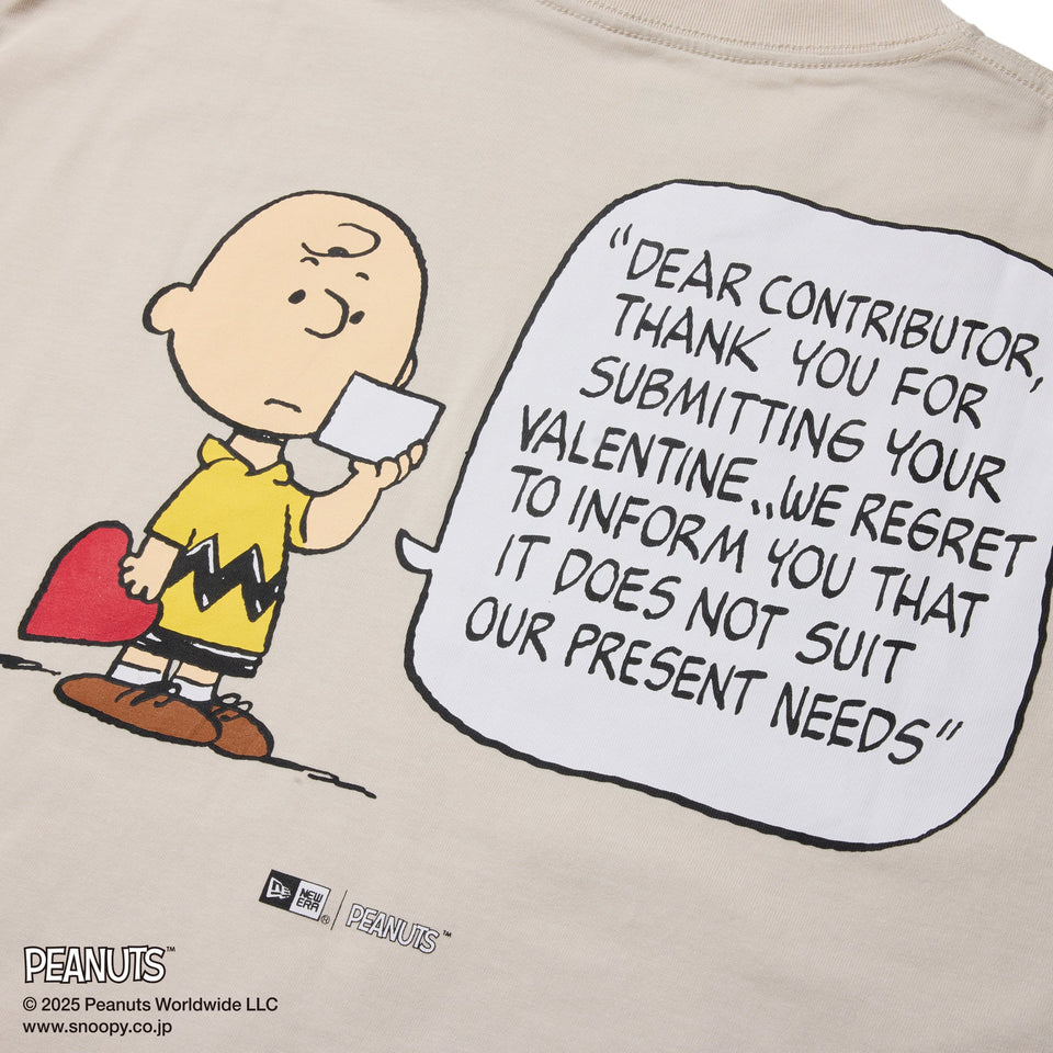 長袖 オーバーサイズド コットン Tシャツ PEANUTS ピーナッツ ストーン - 14344446 - S | NEW ERA ニューエラ公式オンラインストア