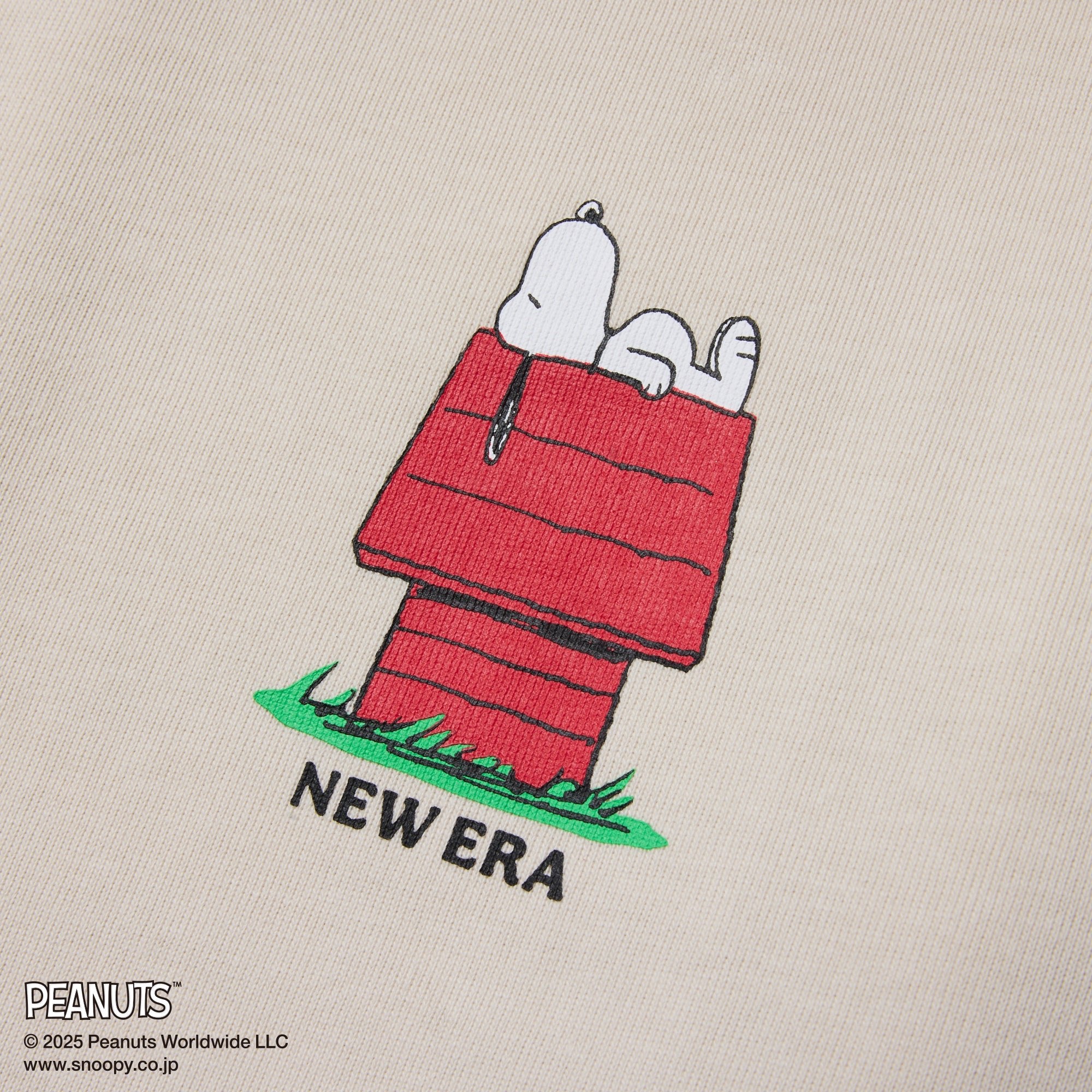 長袖 オーバーサイズド コットン Tシャツ PEANUTS ピーナッツ ストーン 3