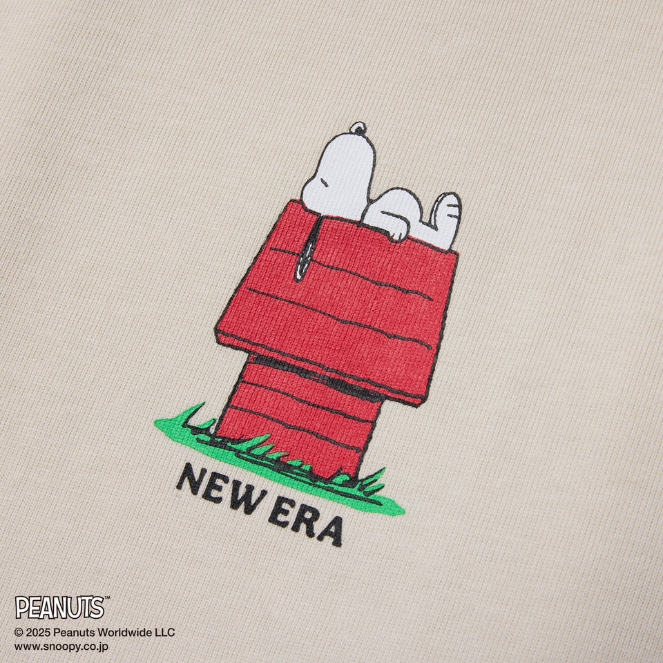 長袖 オーバーサイズド コットン Tシャツ PEANUTS ピーナッツ ストーン - 14344446 - S | NEW ERA ニューエラ公式オンラインストア
