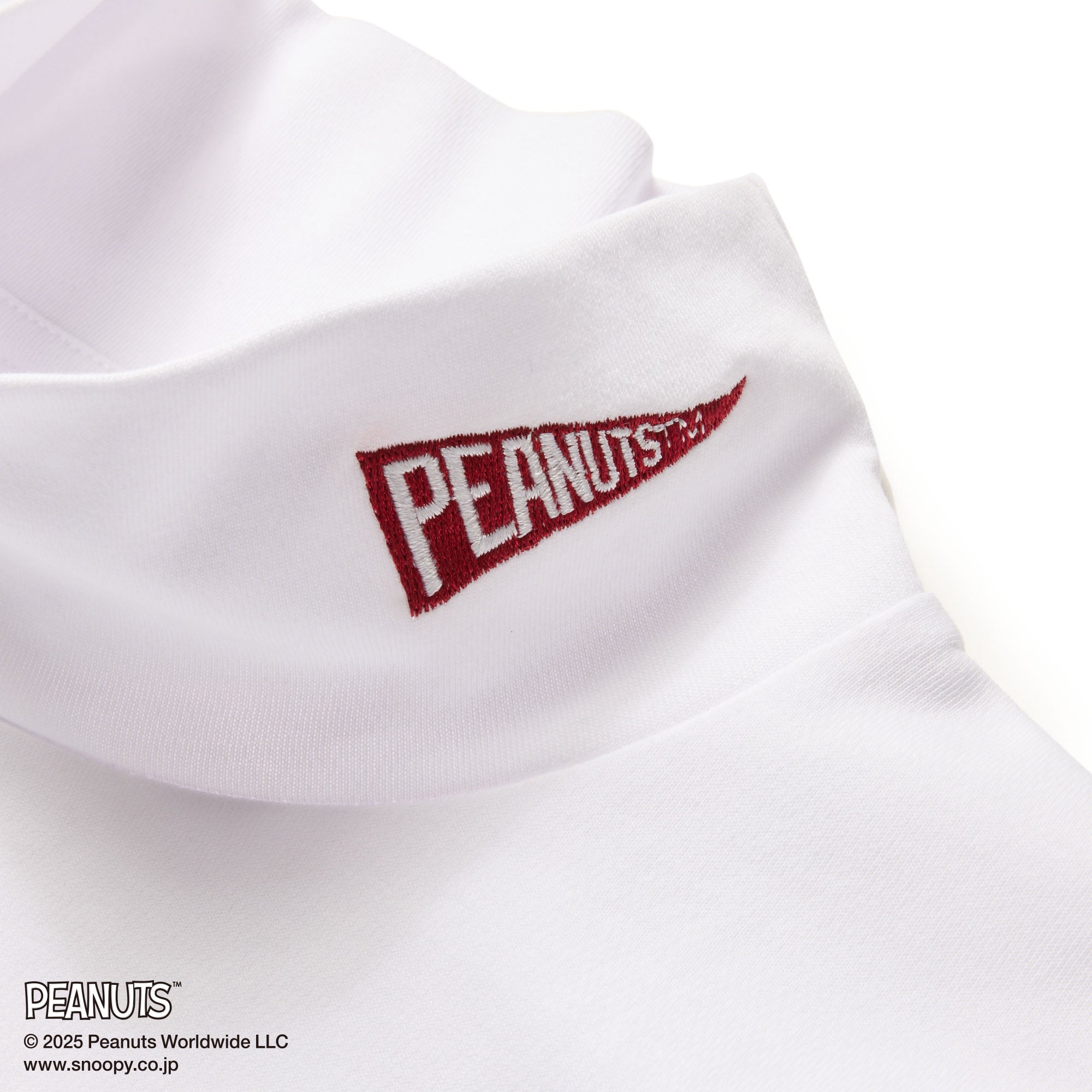 長袖 ハイカラー パフォーマンス Tシャツ PEANUTS ピーナッツ ホワイト | ゴルフ 3