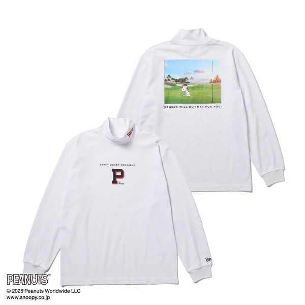 長袖 ハイカラー パフォーマンス Tシャツ PEANUTS ピーナッツ